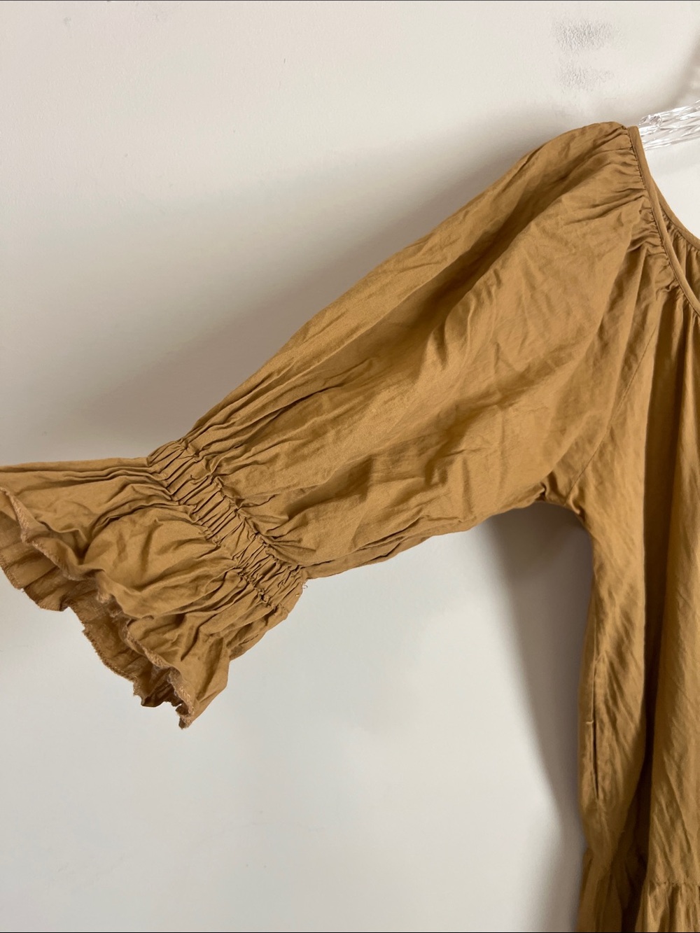 Daughters of India Maxi Desert Tan Boho Flowy Size Small - Picture 4 of 9